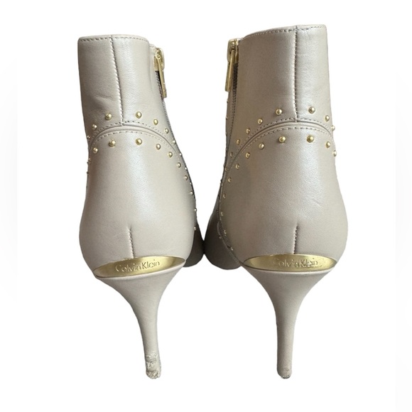 Calvin Klein Grazia Leather Ankle Pointy Toe Boot Size Womens US 8 / EU 38 - Picture 5 of 12